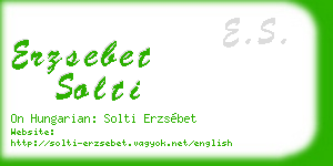erzsebet solti business card