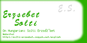 erzsebet solti business card